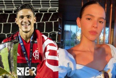 Pedro, do Flamengo, posta foto com cabelo platinado e visual desagrada Bruna Marquezine: 'Cruz Credo'