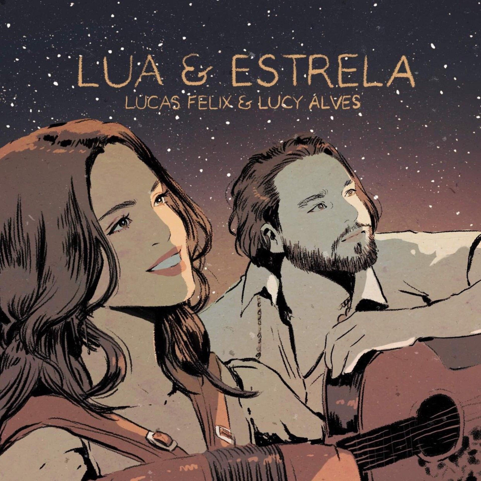 Capa de 'Lua e Estrela', single de Lucas Felix e Lucy Alves - Divulgação
