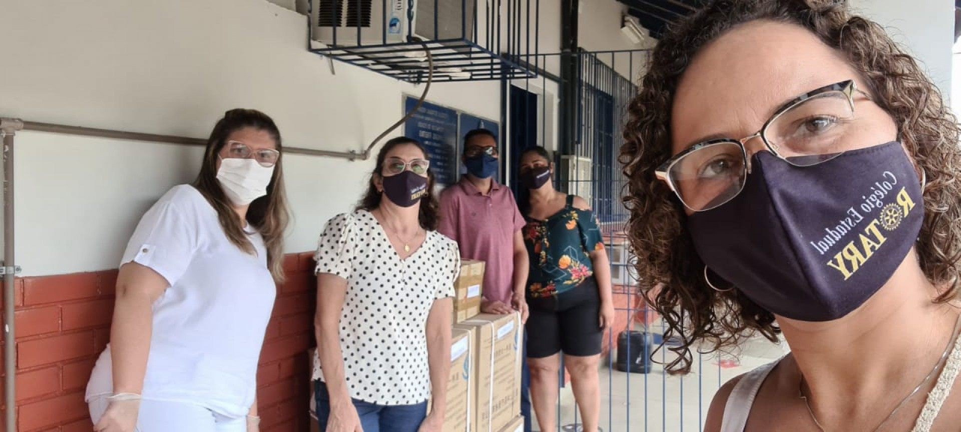 Educa&ccedil;&atilde;o recebe equipamentos de prote&ccedil;&atilde;o contra Covid-19. - Foto: divulga&ccedil;&atilde;o/PMP