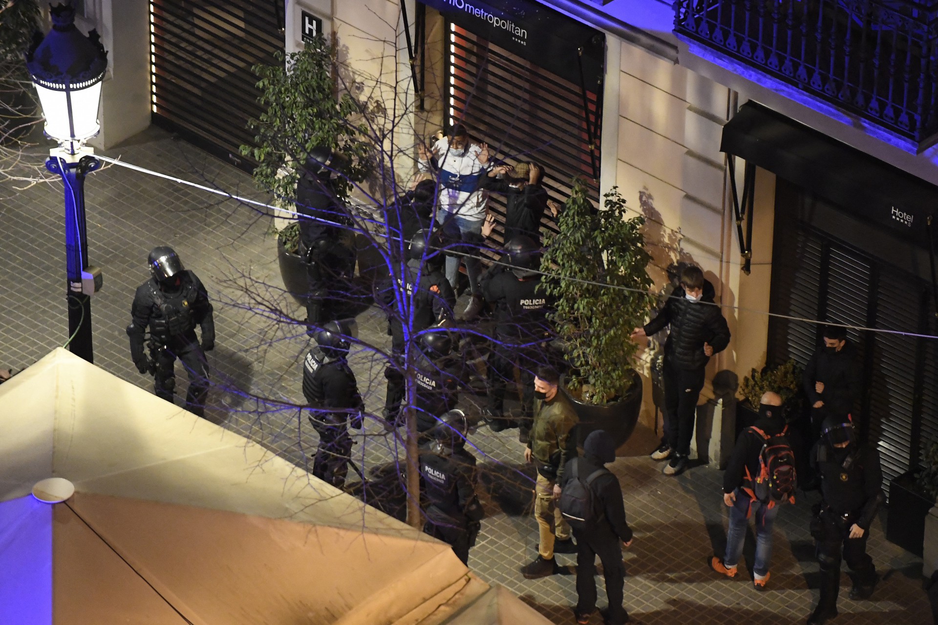 Protesto em Barcelona - JOSEP LAGO / AFP