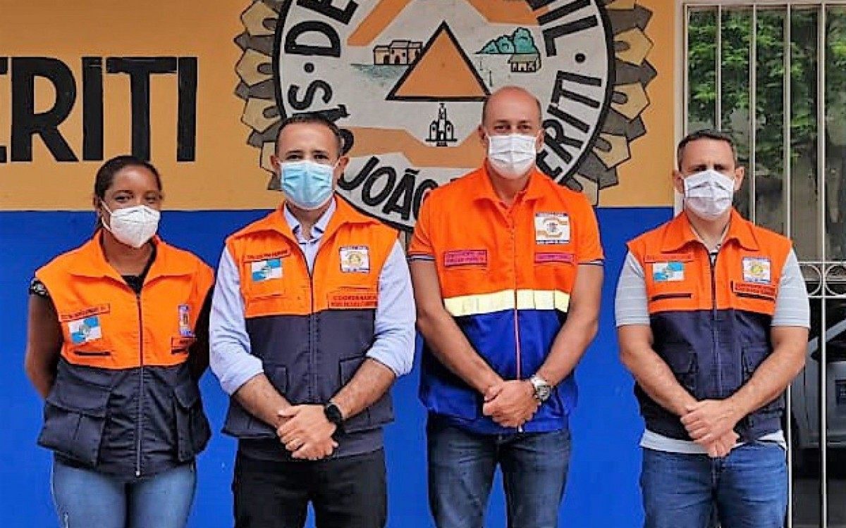 Comandante da Redec Baixada visita Secretaria de Proteção e Defesa Civil de Meriti - PMSJM