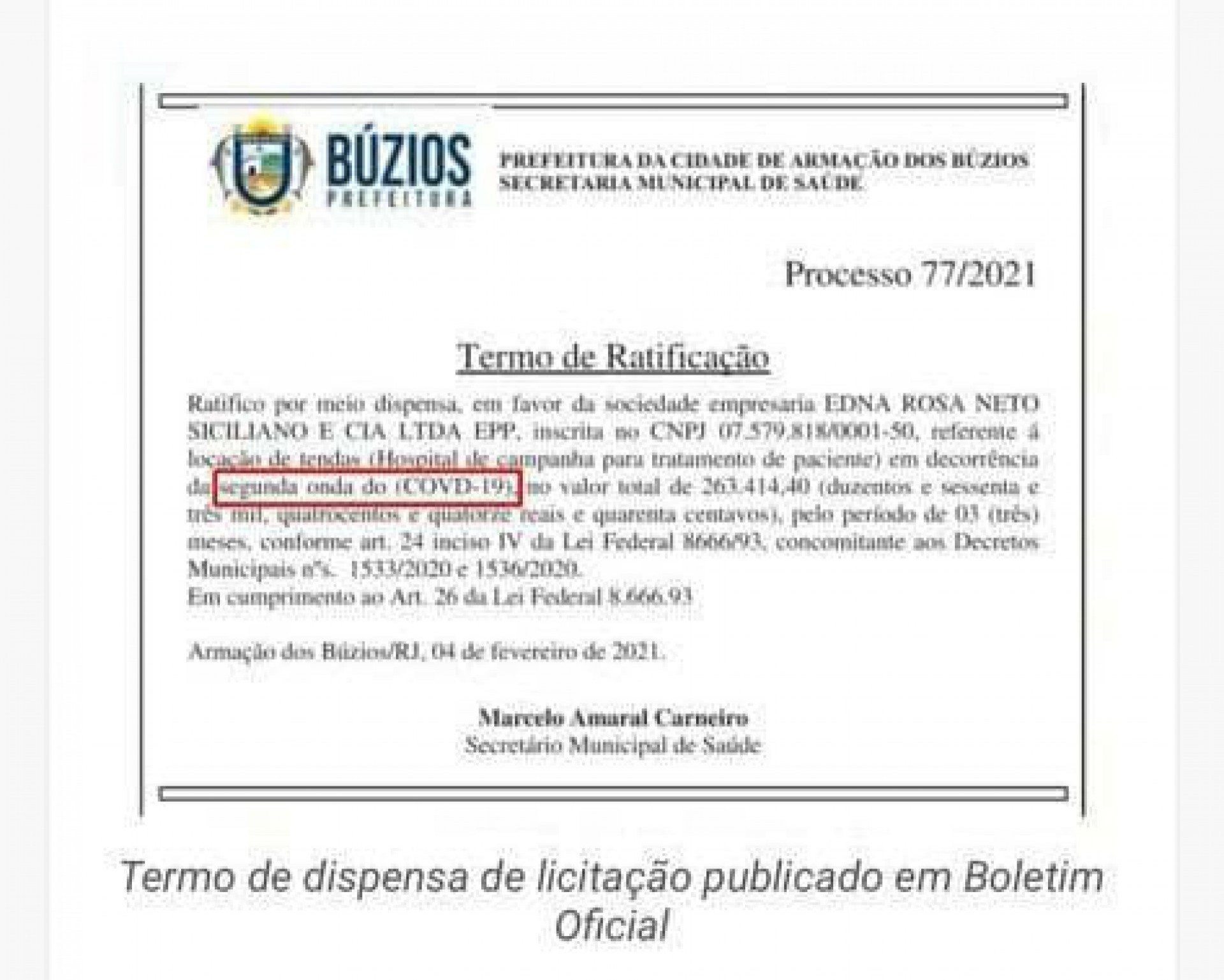 Centro de atendimento a Covid-19 em B&uacute;zios custa menos que a antiga tenda e ainda &eacute; Hospital de campanha  - Apura&ccedil;&atilde;o O Dia 