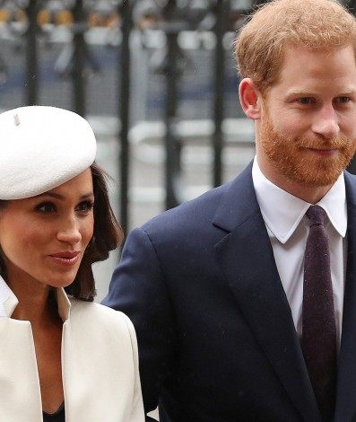 Meghan Markle e prÃ­ncipe Harry anunciaram, em fevereiro, que estÃ£o esperando um segundo filho - AFP