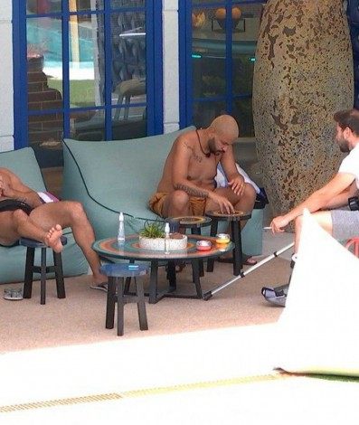 Caio, Projota e Arthur - reprodução da TV Globo