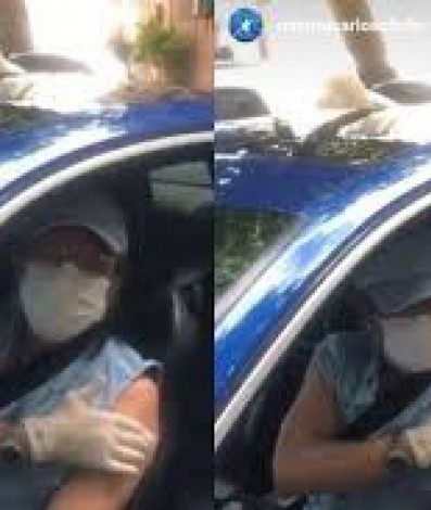 Roberto Carlos recebendo a Vacina - Reproduçao