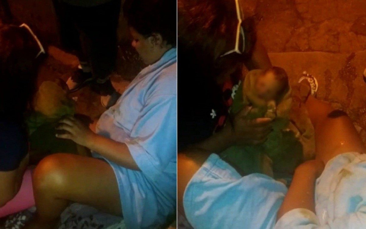 Bebê nasceu em uma escadaria no bairro Castelânea