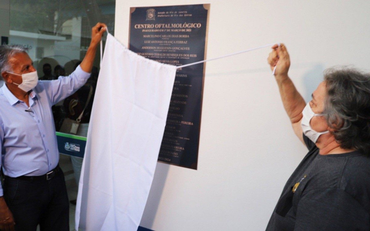 Vice-prefeito Dr Luiz Ferraz e Secretária Dra Jane Blanco inauguram o Centro Oftalmológico