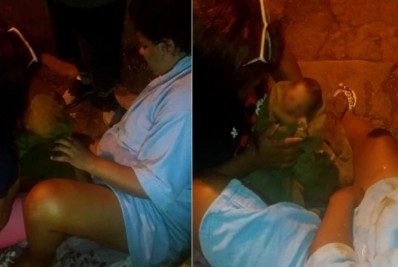 Saúde emite nota sobre caso de bebê que nasceu em uma escadaria