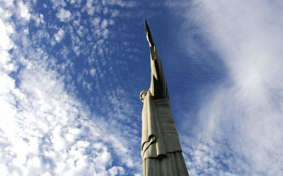 Lançamento oficial da Festa dos 90 anos do Cristo Redentor, no morro do Corcovado, Rio de Janeiro.
