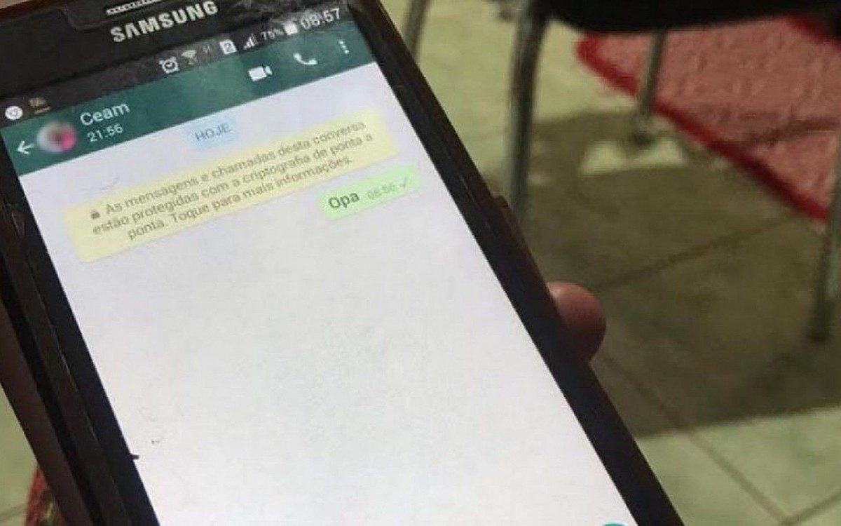 Uma das formas de anteder às mulheres foi a disponibilidade de um número por aplicativo de mensagens