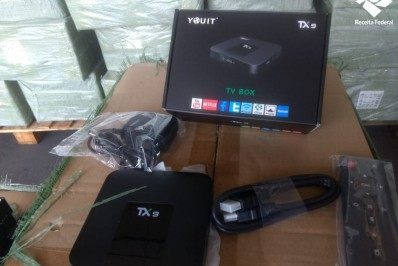 Receita Federal apreende 49 mil aparelhos de TV box em Itaguaí