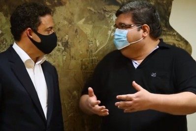 Prefeito de Itaguaí recebe visita do presidente nacional da OAB, Felipe Santa Cruz