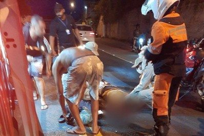 Em Itaperuna, pedestre é atropelado por carro 