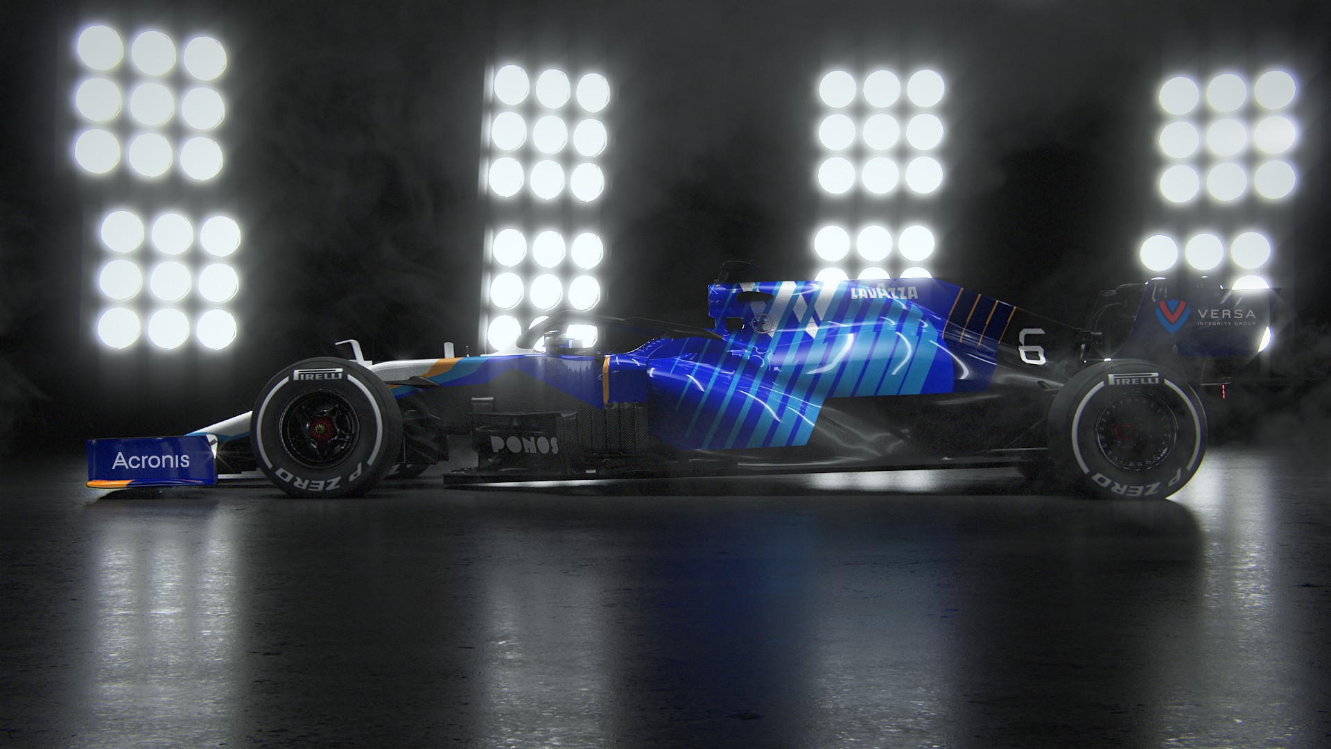 O modelo FW43B, da Williams, foi apresentado para a temporada 2021 de Fórmula 1 - Divulgação/Williams