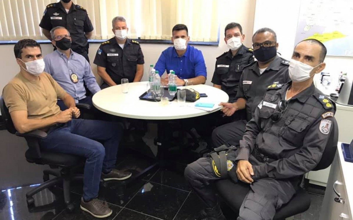 Reuni&atilde;o na 6&ordf; Regi&atilde;o Integrada de Seguran&ccedil;a P&uacute;blica (Risp), situada no munic&iacute;pio de Campos dos Goytacazes, RJ.