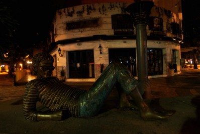 Fechamento de bares e restaurantes durante a madrugada. Na foto, Pra&ccedil;a Cazuza,no Leblon. - Estefan Radovicz / Agencia O Dia