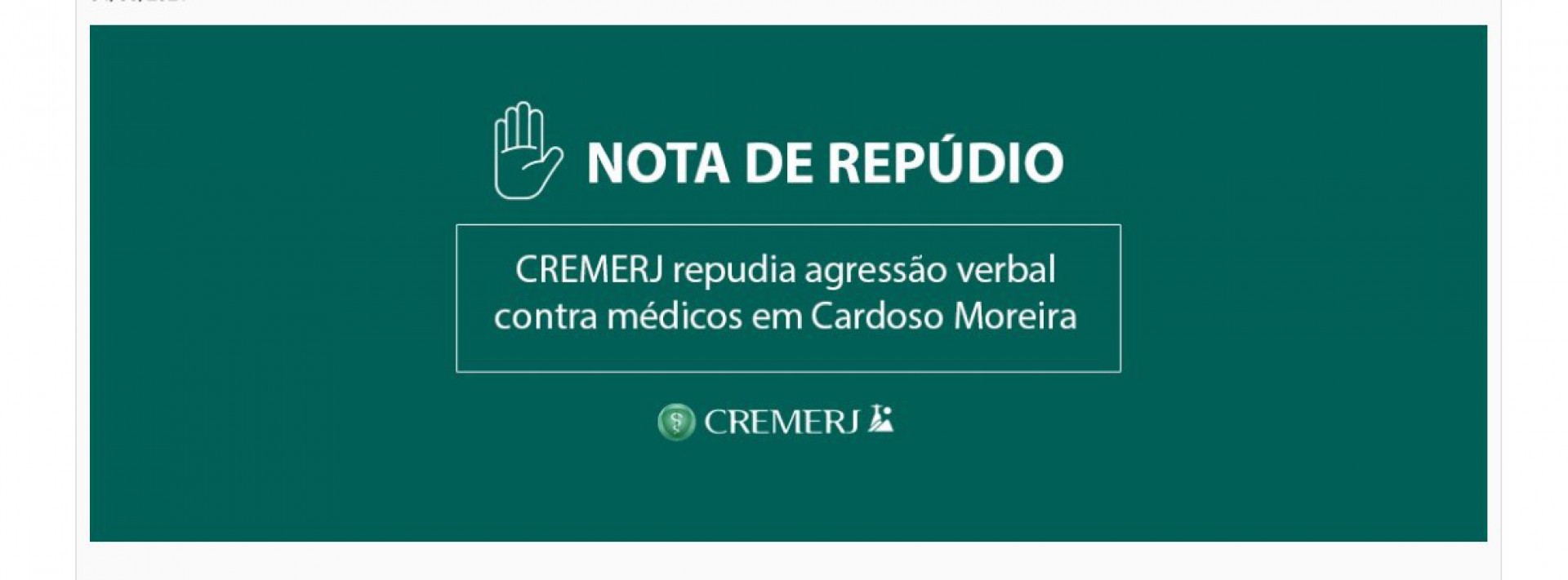 Cardoso Moreira:&nbsp;CREMERJ emite nota de rep&uacute;dio a declara&ccedil;&otilde;es da prefeita