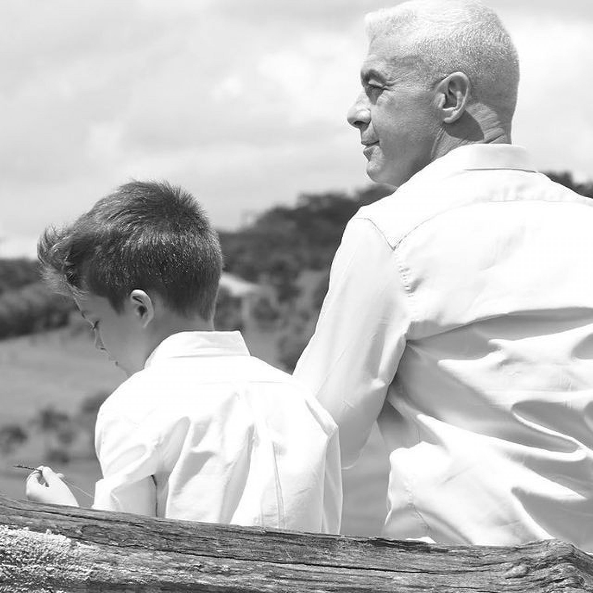 Alexandre Correa e o filho - Reprodução