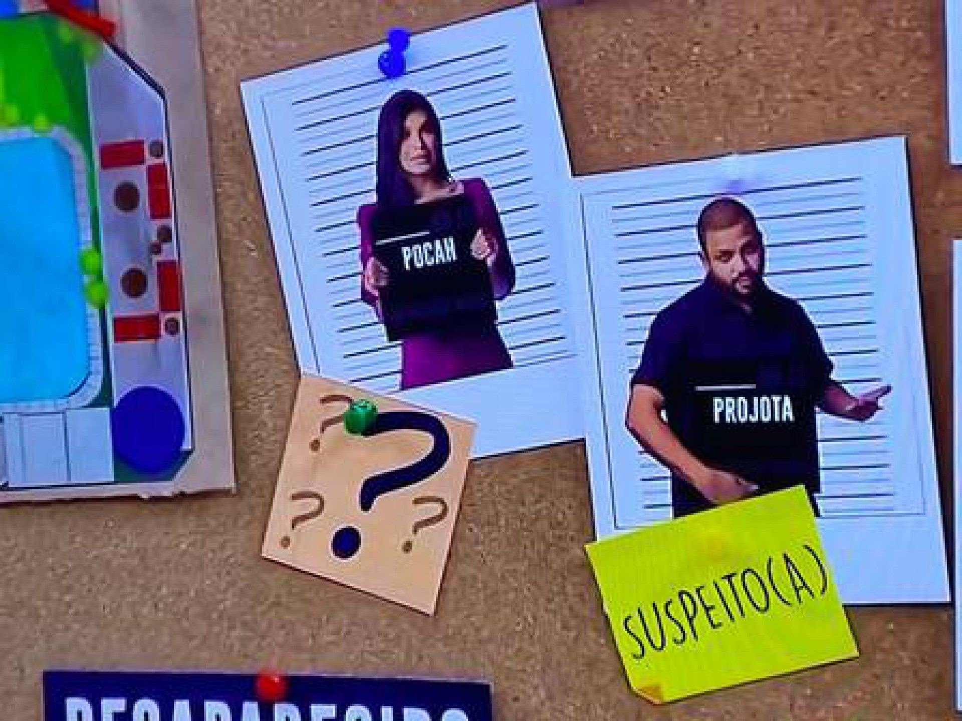 Pocah ganhou uma interrogação de Carla Diaz - Reprodução / TV Globo