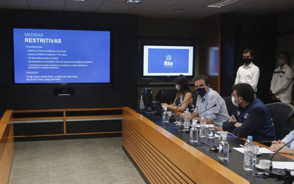 Prefeitura do Rio anuncia novas medidas restritivas nesta quinta-feira  (11)