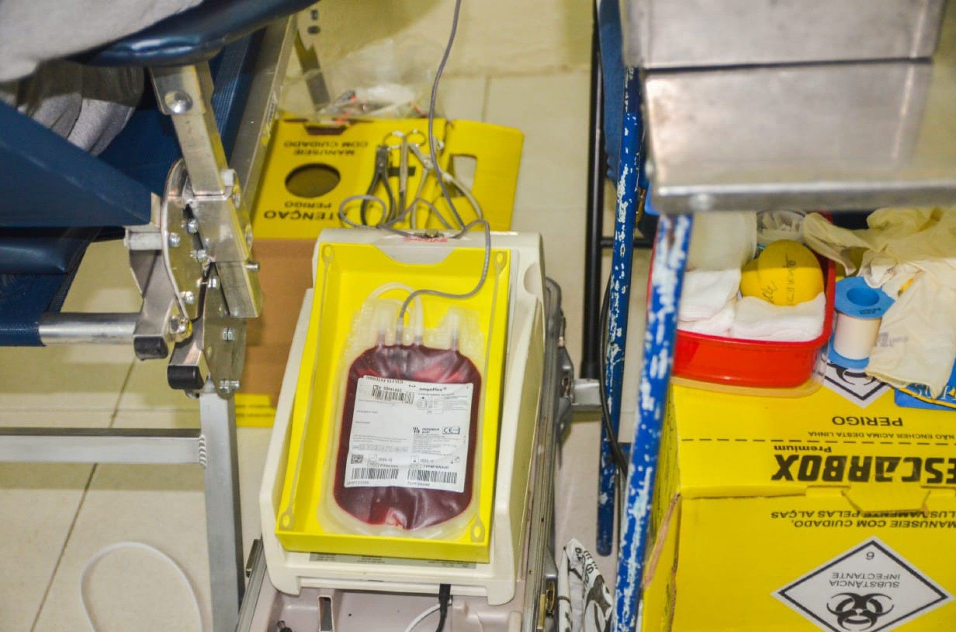 Com estoques em queda e aumento de transfus&otilde;es, estado do Banco de Sangue Serum &eacute; cr&iacute;tico