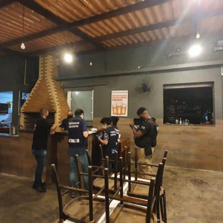 Um dos estabelecimentos interditados