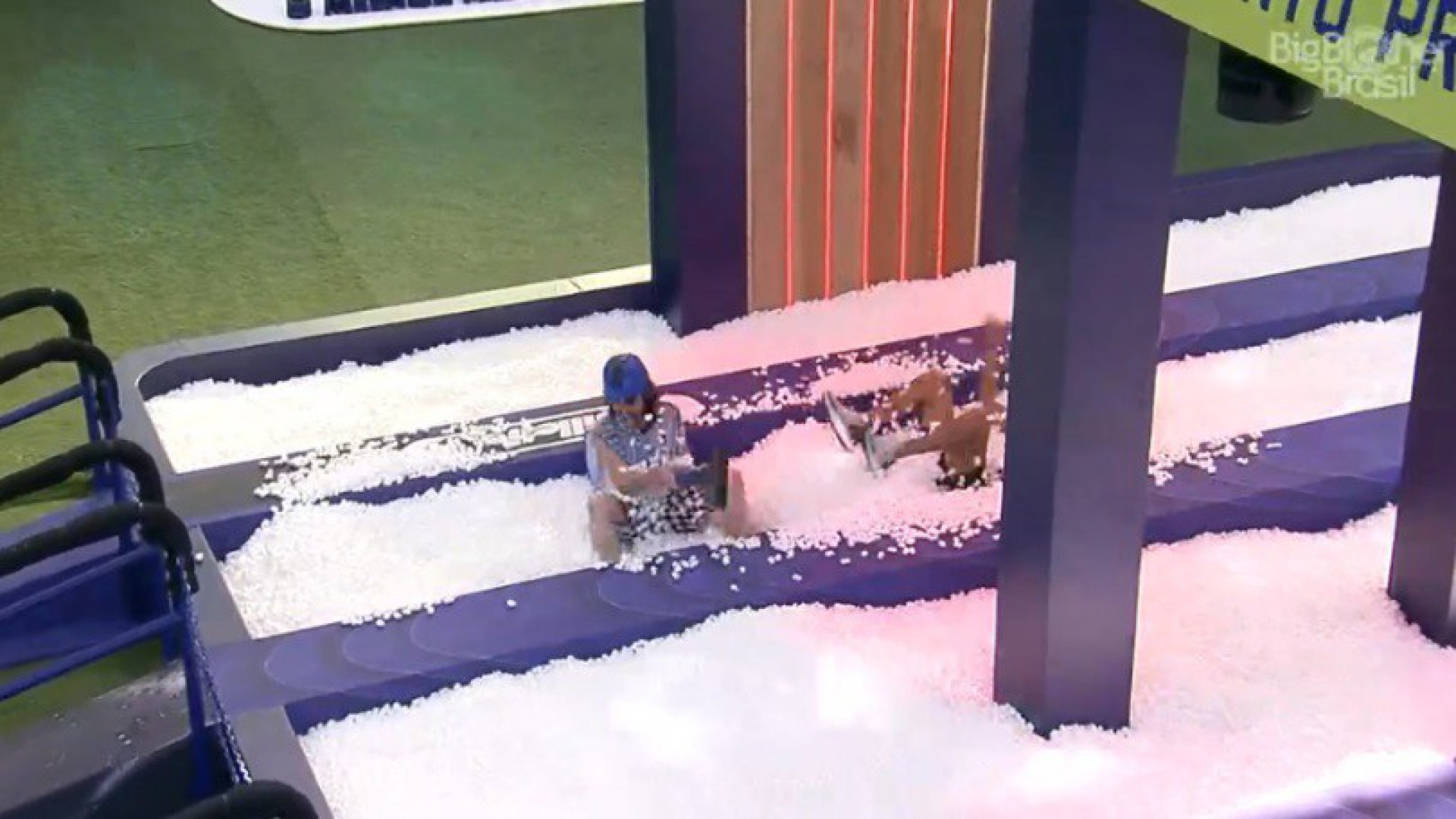 Ap&oacute;s oito horas de disputa, Fiuk e Rodolffo vencem a prova do l&iacute;der - Reprodu&ccedil;&atilde;o / TV Globo