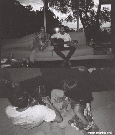 Enzo Celulari marcou Bruna Marquezine no Instagram em cliques dos dois juntos tocando e cantando - Reprodução / Instagram