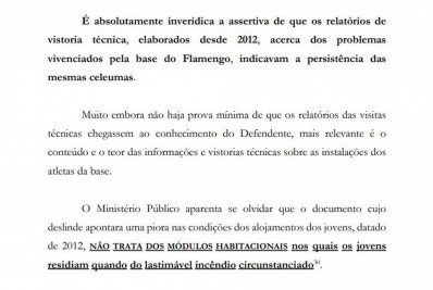 Defesa de Bandeira à Justiça afirma que fiscalização que apontou piora das condições de alojamento não se referiu aos contêineres - Reprodução