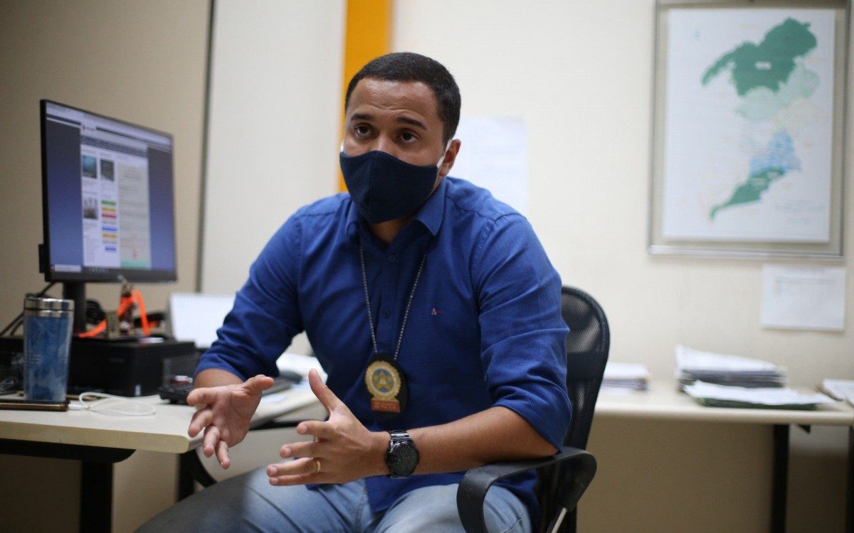 Willians Batista, delegado titular da 58&ordf; DP (Posse). Pauta sobre assaltos a motoristas de aplicativo na Baixada.