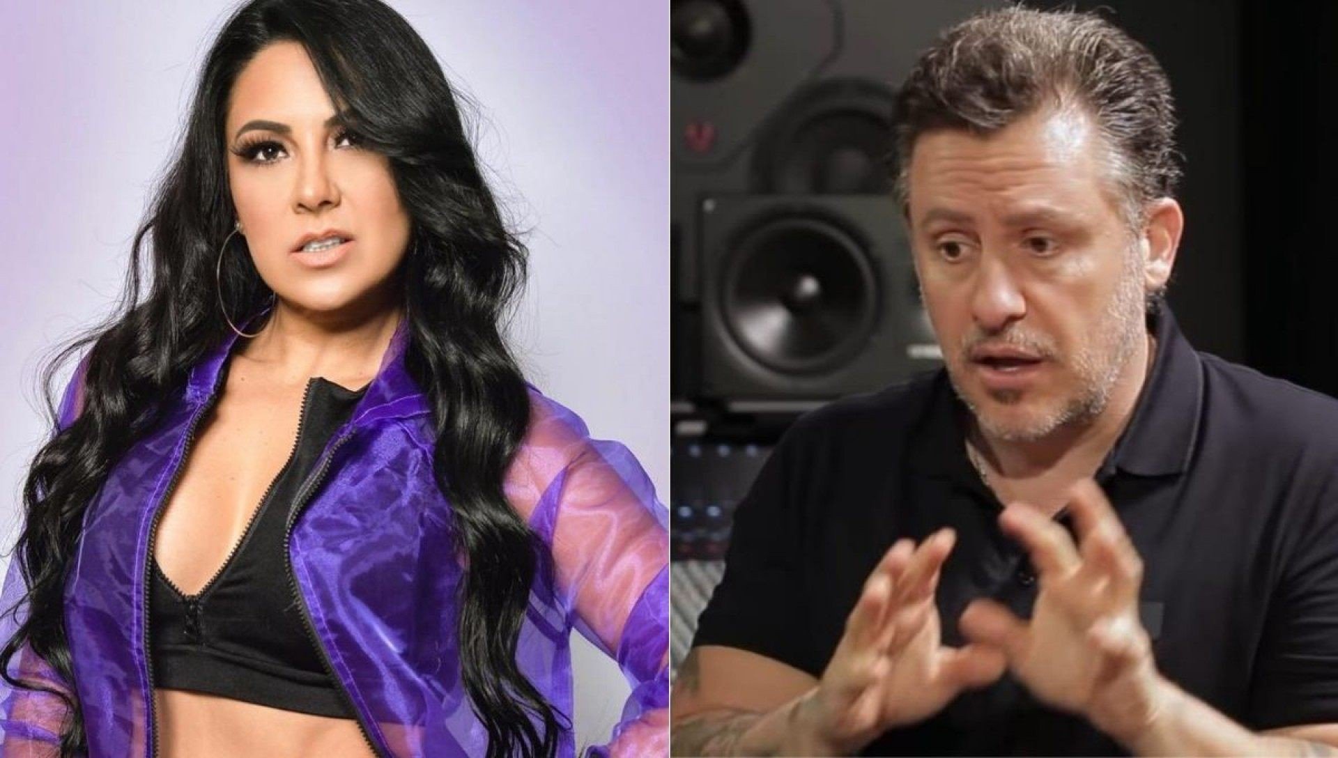 Mc Rielle e Rick Bonadio - Reprodução/Montagem