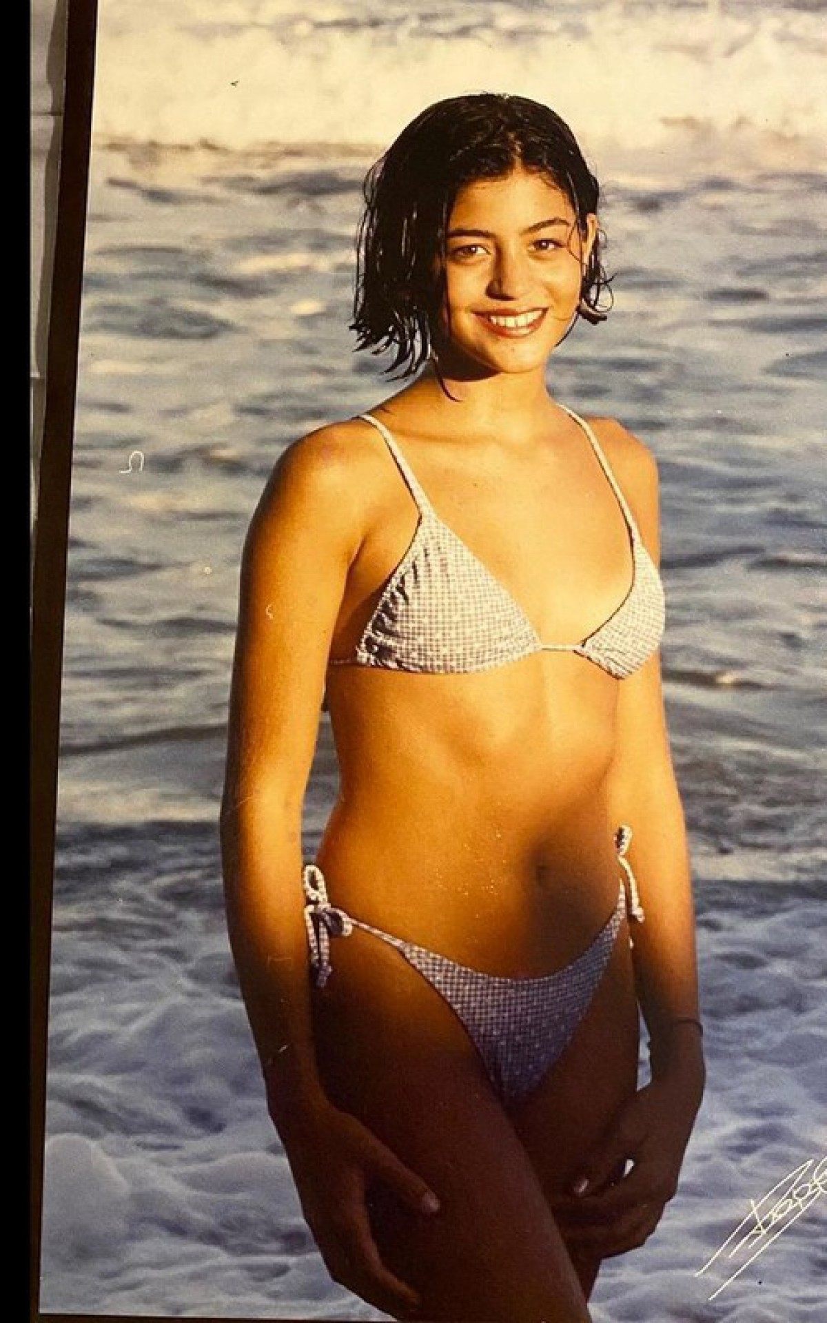 Carol Castro quando tinha 11 anos