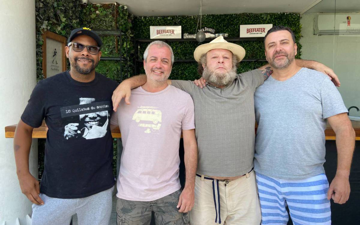 Charles Paraventi, Rodrigo Candelot, Andr&eacute; Ramiro e o empres&aacute;rio Edinho Freitas 