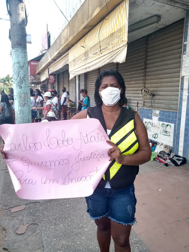 Parentes e familiares do mototaxista fizeram protesto nesta quinta-feira pedindo por justi&ccedil;a
