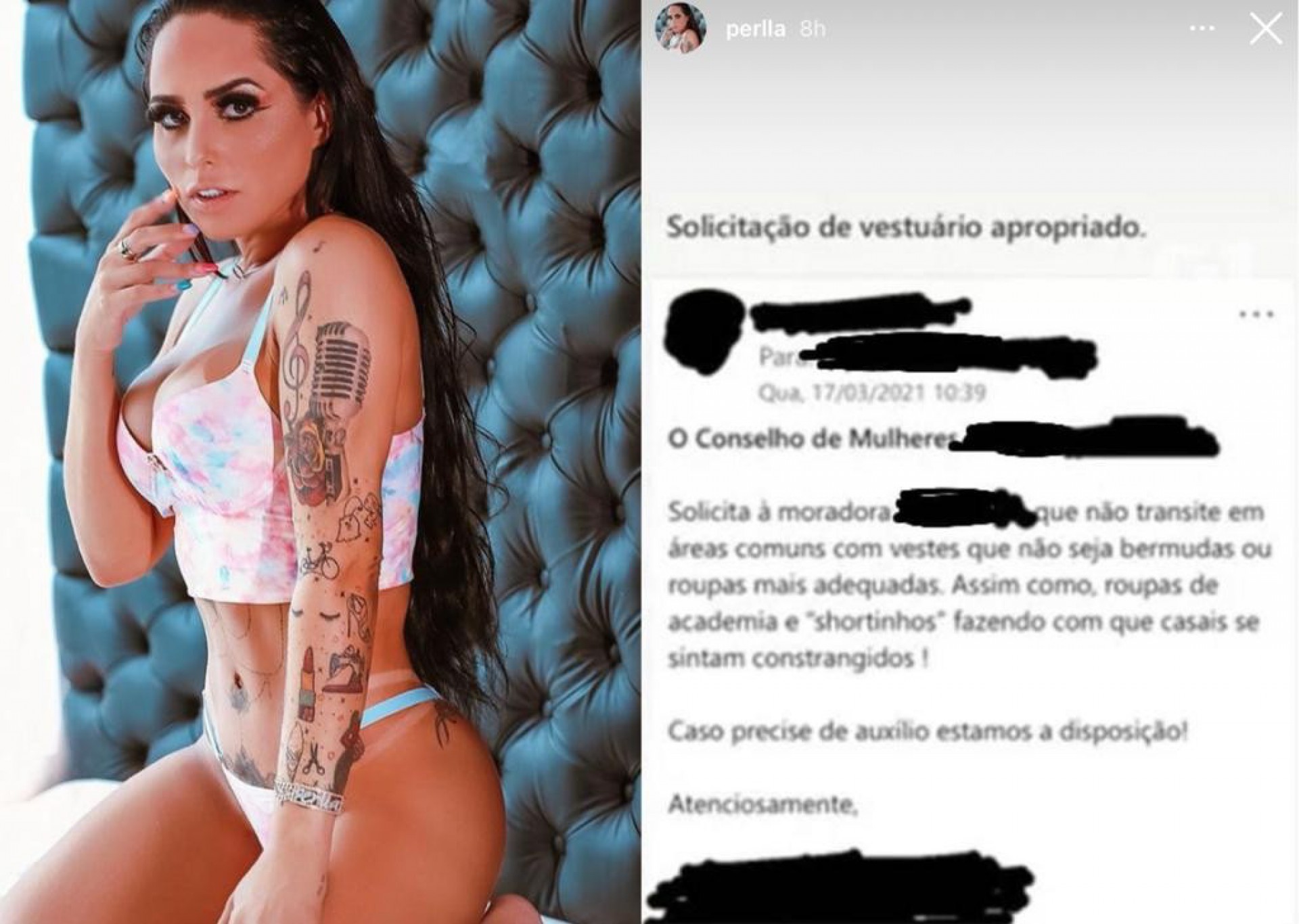 A casa caiu! Perlla &eacute; desmascarada e apaga postagem das redes sociais