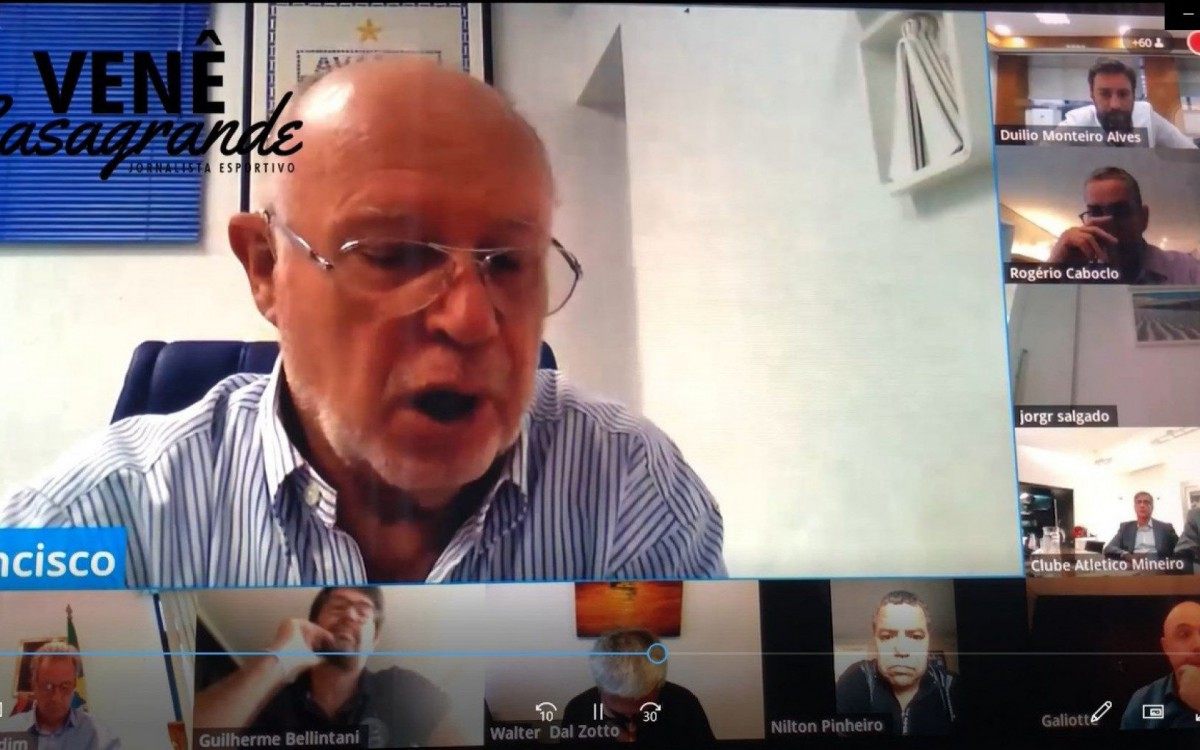 Presidente do Ava&iacute; durante reuni&atilde;o com a CBF