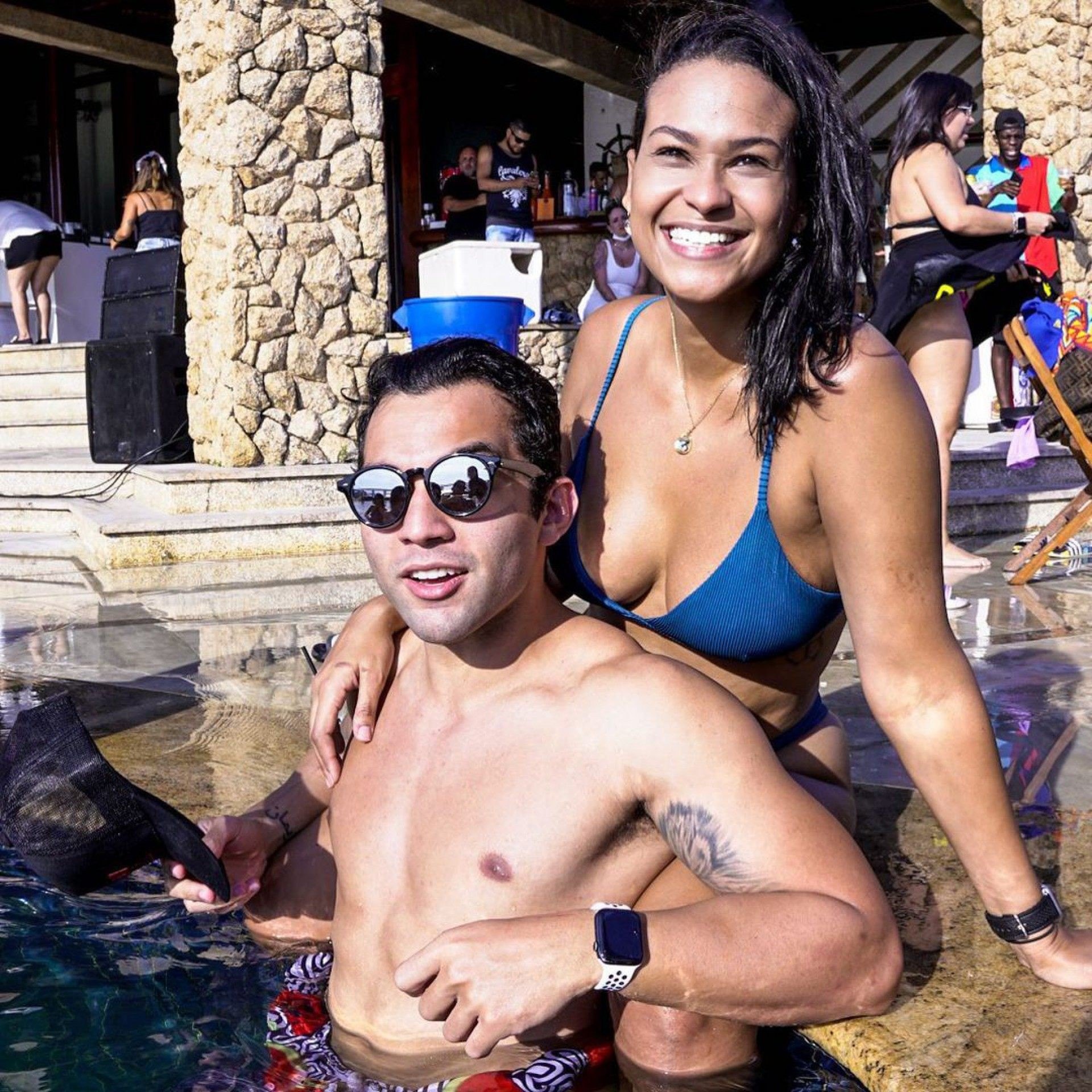 Jonathan Costa e Carolina Santos - Reprodução