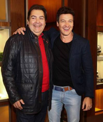 Rodrigo Faro e Fausto Silva - Reprodução internet