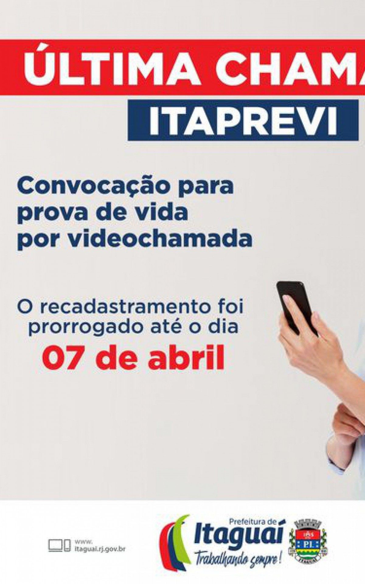 Prefeitura publicou aviso para pensionistas e aposentados