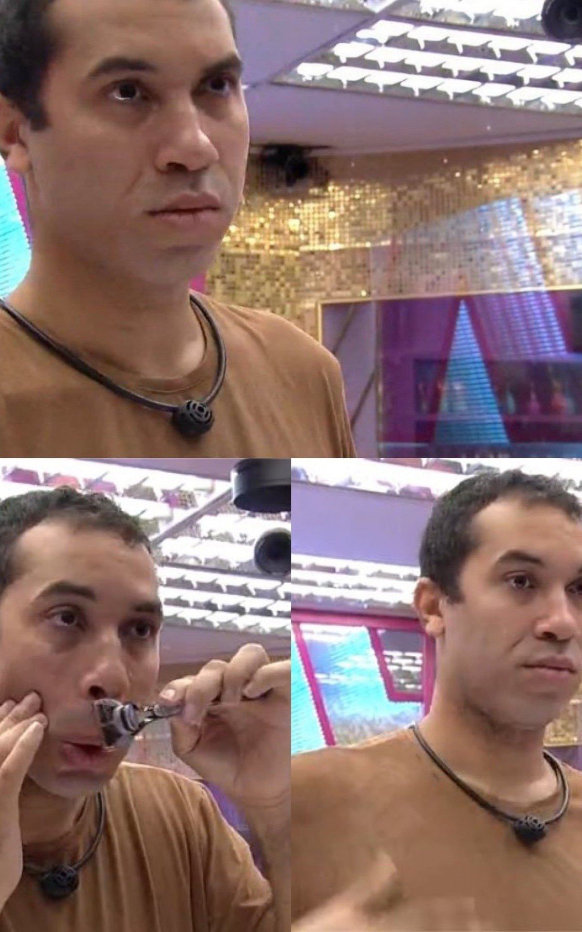 Gil, do 'BBB 21', decide tirar a barba e o bigode ap&oacute;s a elimina&ccedil;&atilde;o de Sarah