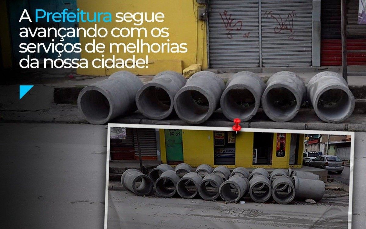 A obra tem como objetivo evitar enchentes em per&iacute;odos de chuvas