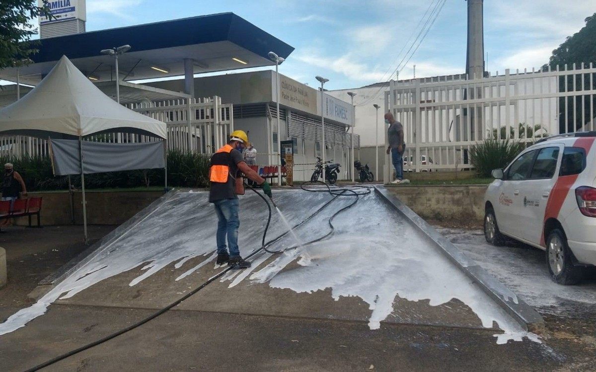 Bom Jesus do Itabapoana: Pronto Atendimento Covid-19 passa por higieniza&ccedil;&atilde;o