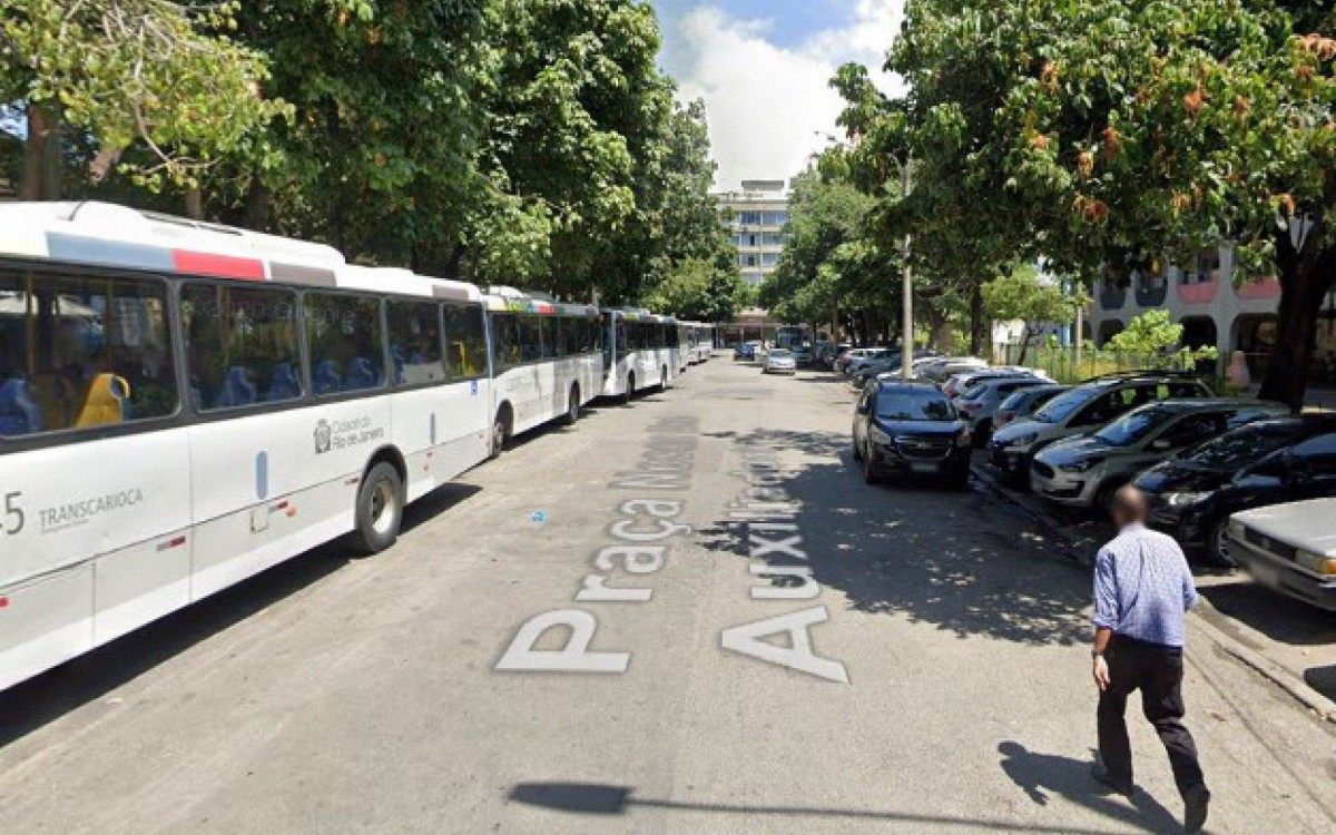 Pra&ccedil;a Nossa Sra. Auxiliadora onde a ocorr&ecirc;ncia aconteceu