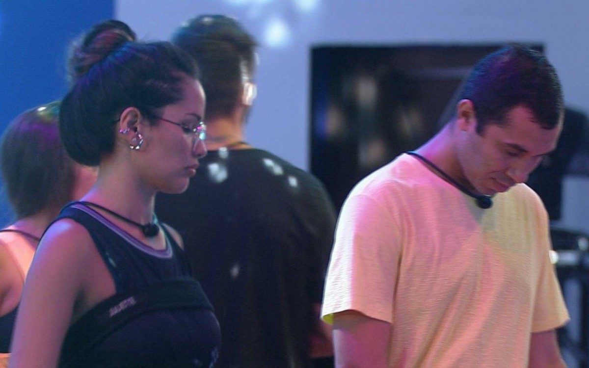 Juliette e Gilberto durante prova de resist&ecirc;ncia no 'BBB 21'