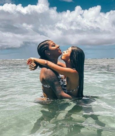 Ludmilla e a esposa, Brunna - reprodução do instagram
