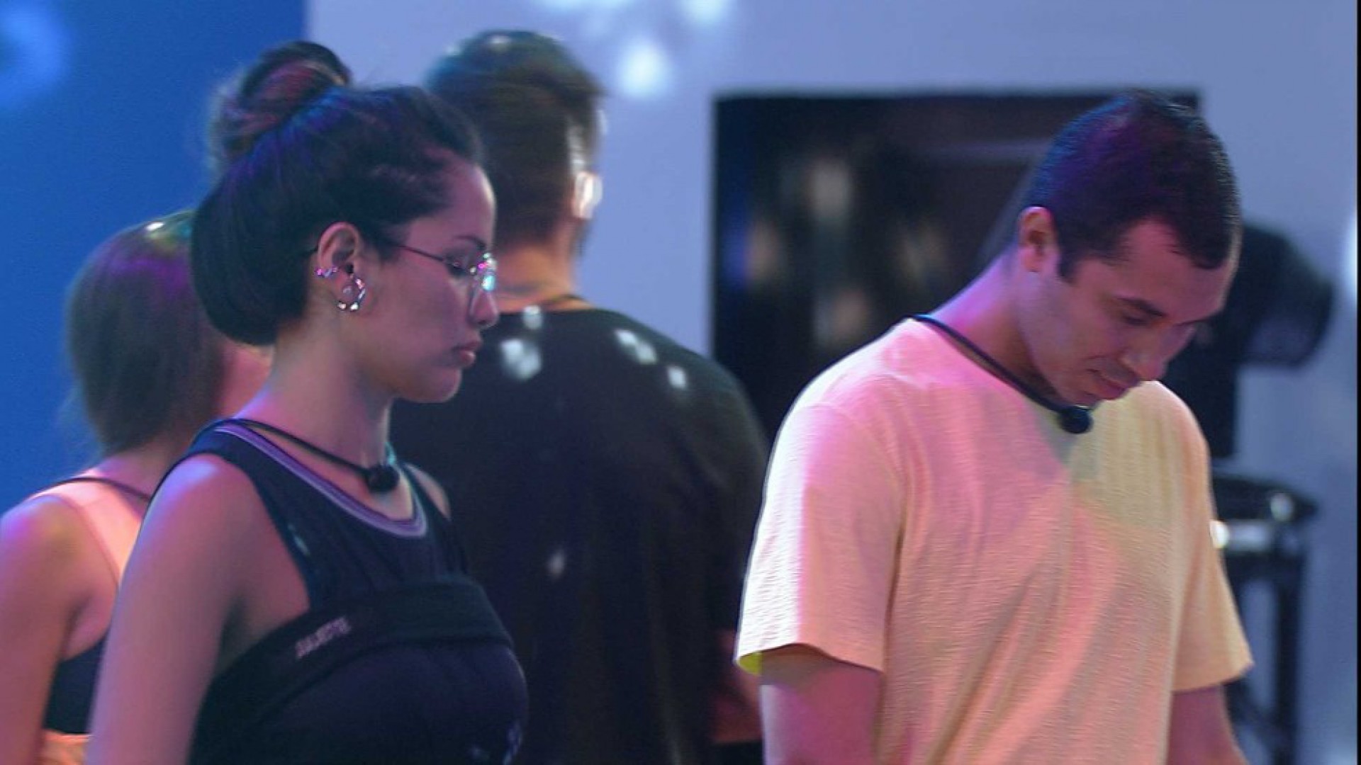 Juliette e Gilberto durante prova de resistência no 'BBB 21' - Reprodução/Globo