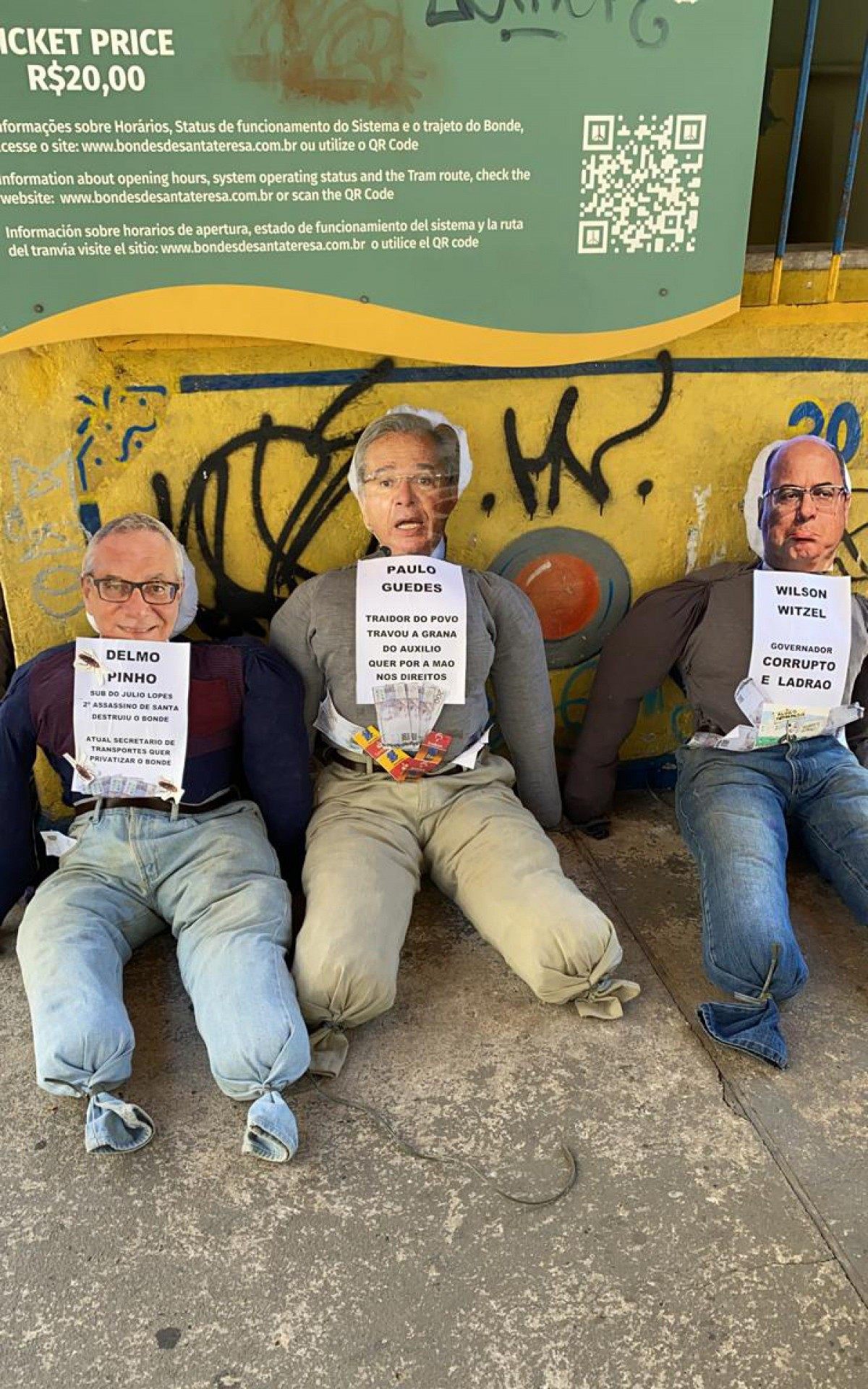 Moradores de Santa Teresa organizam malha&ccedil;&atilde;o de Judas