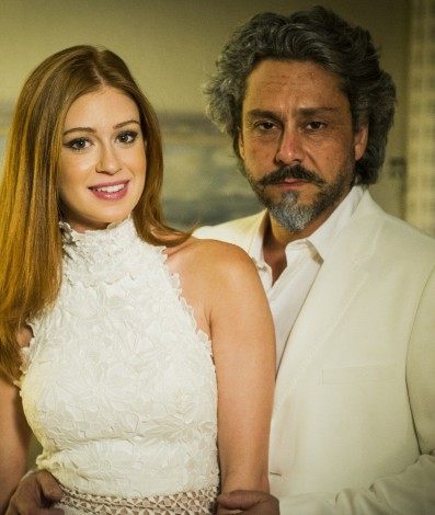 Maria Ísis (Marina Ruy Barbosa) e José Alfredo (Alexandre Nero) - Globo/João Miguel Júnior