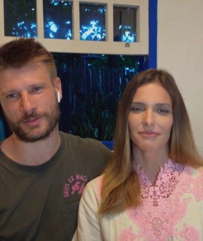 Fernanda Lima e Rodrigo Hilbert no 'Conversa Com Bial' - Reprodução/Globo