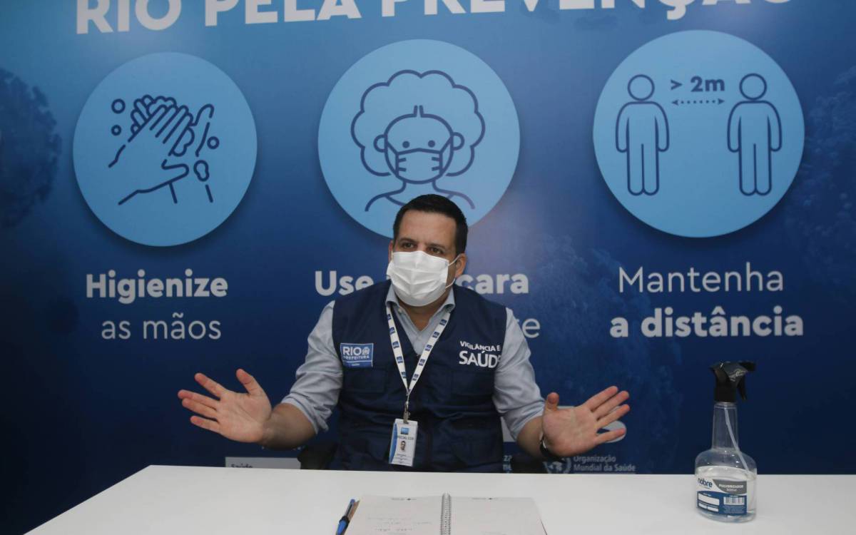 Geral - Entrevista com o superintendente da secretaria municipal de saude, Marcio Garcia, no Centro de Opera&ccedil;oes Rio (COR), na Cidade Nova, centro do Rio. - Reginaldo Pimenta / Agencia O Dia